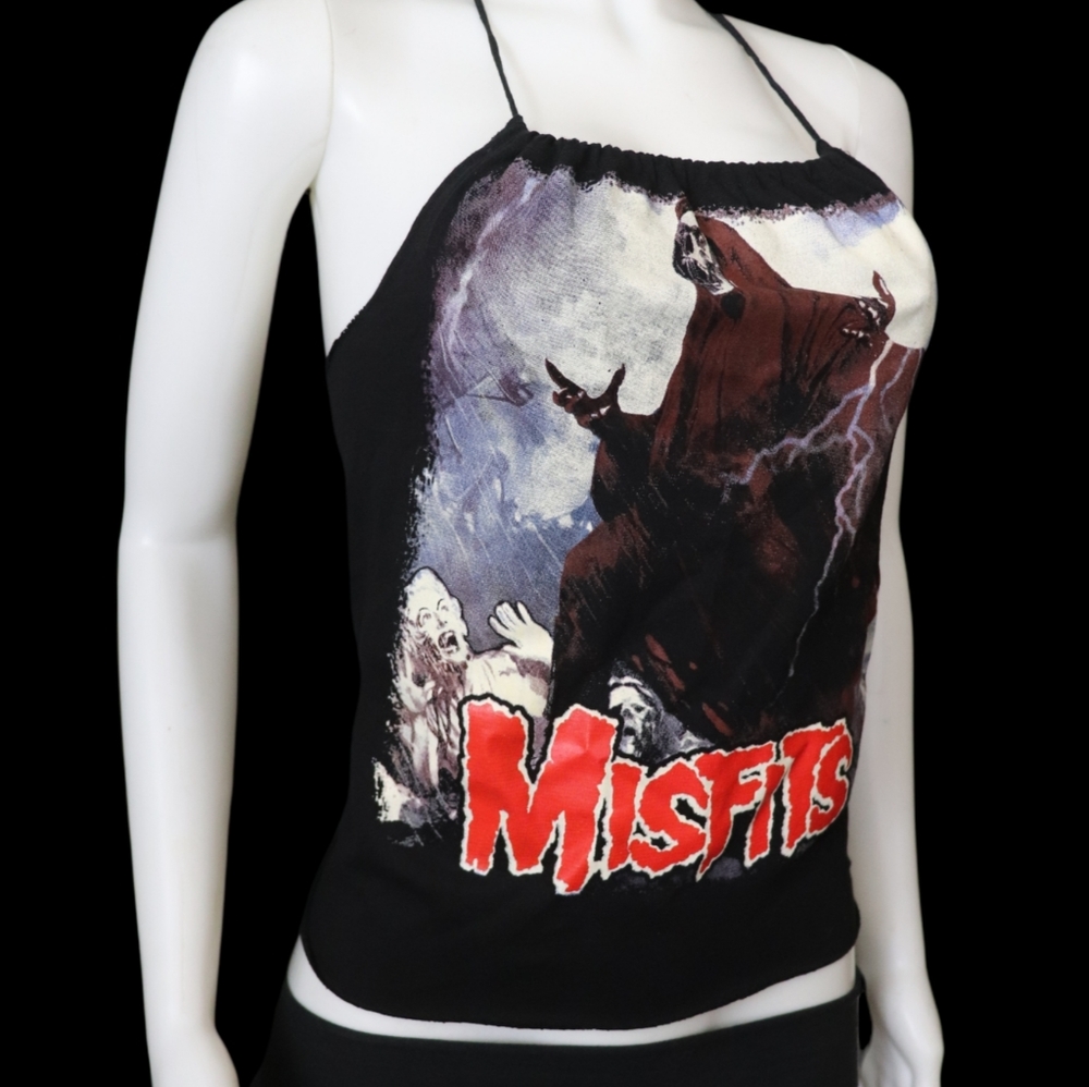Misfits Halter Corset Tshirt Top
